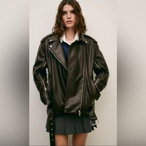 Zara Oversized Moto Jacket